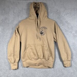 SCW Golden Fox Ramen Tan Hoodie Tokyo Japan Unisex Pullover Sweatshirt Sz S
